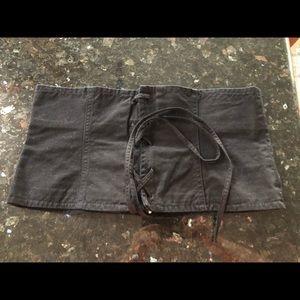 Wilfred (Aritzia) Black Adjustable Corset